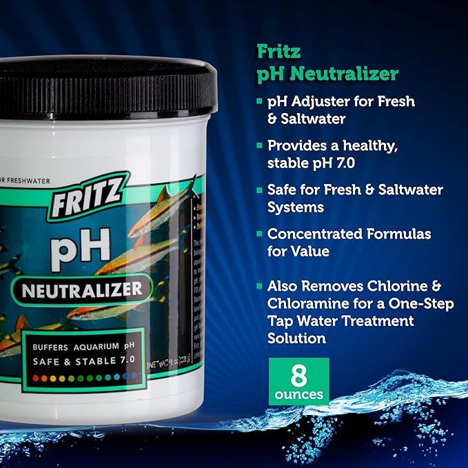 Fritz Aquatics 80284 Fritz pH Neutralizer for Fresh and Salt Water Aquariums, 1/2-LBS, .5-Pound