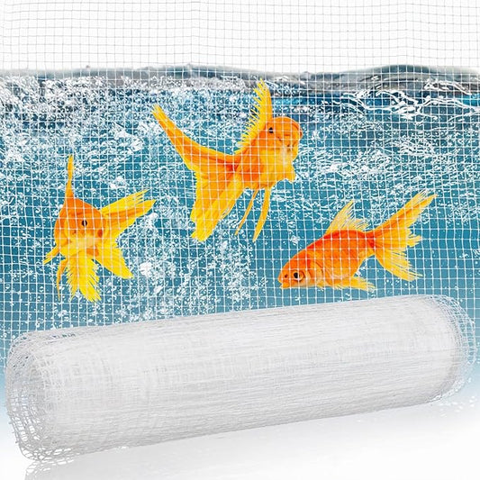 Clear Mesh Fish Tank Lid Aquarium Fish Tank Net Screen Cover Clear Plastic Fishs Net Aquarium meshs lid for Aquariums Lids Fishs Tanks Covering Aquariums Top Cover(4 x 5 feet)