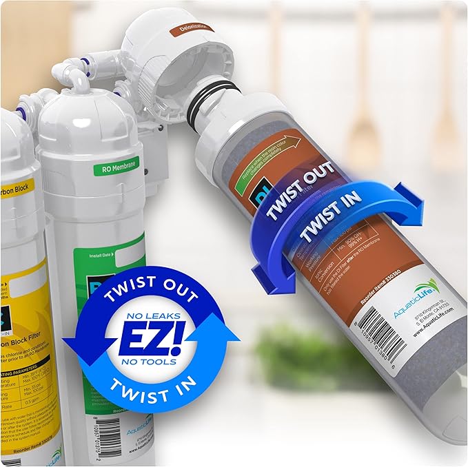 Aquatic Life Color Changing Deionization Filter Cartridge for Twist-in Units, 1 Each