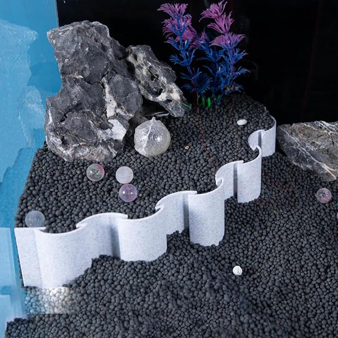 Aquarium Substrate Divider – Fish Tank Fence | Aquarium Accessories Decorative Board | Sand Water Grass Mud Separator | Planted Aquarium-Landscaping Panel for Fish Tank Isolation