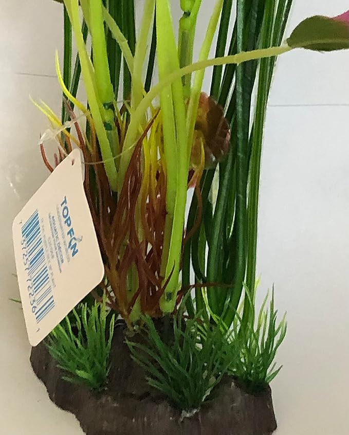 Top Fin Underwater World Purple Silk 18" Plastic Plant