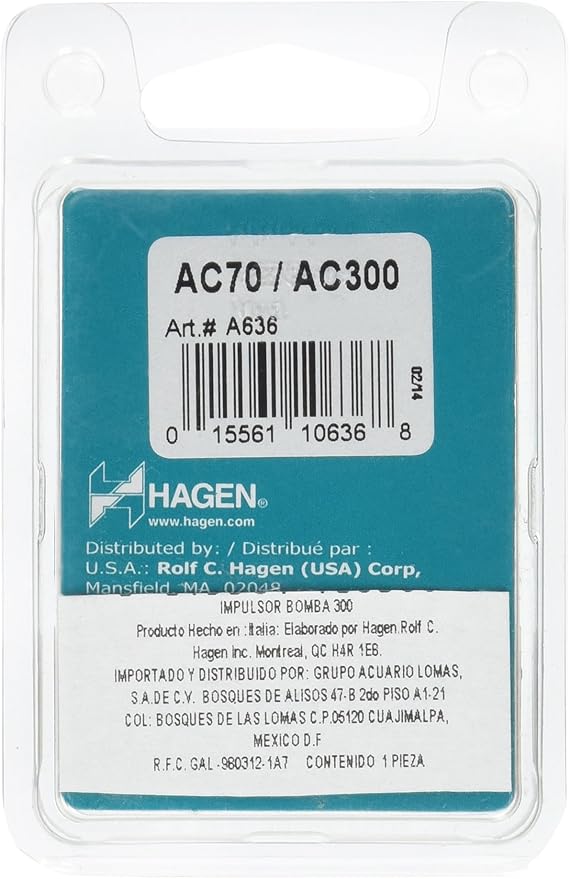 AquaClear Impeller Assembly for AquaClear 70 Power Filter for Aquariums, Replacement Part, A636, black (A636A1)