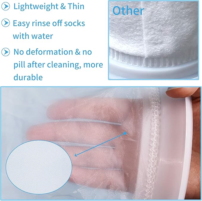 ZCONIEY Filter Socks 180 Micron 4 Inch Opening x 14 Inch Long Aquarium Nylon Filter Bags Felt Filter 3Pack