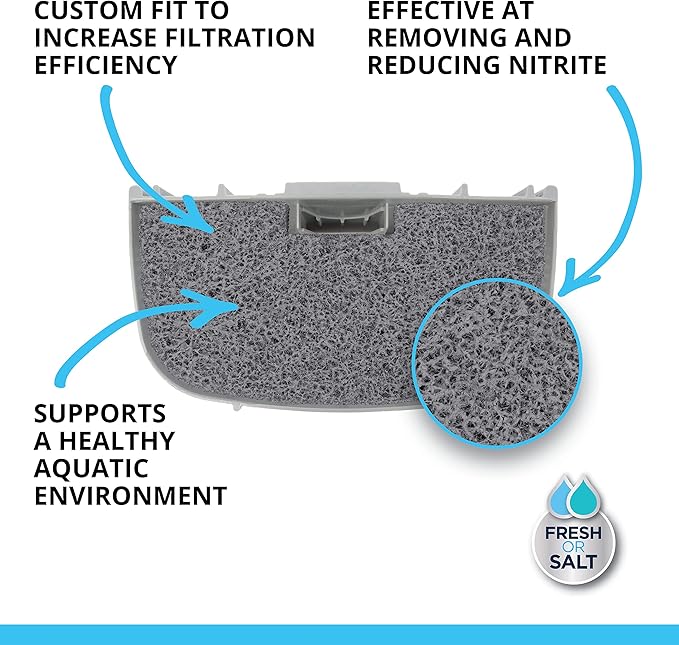Fluval 107/207 Nitrite Remover Pad, Replacement Aquarium Canister Filter Media, 3-Pack