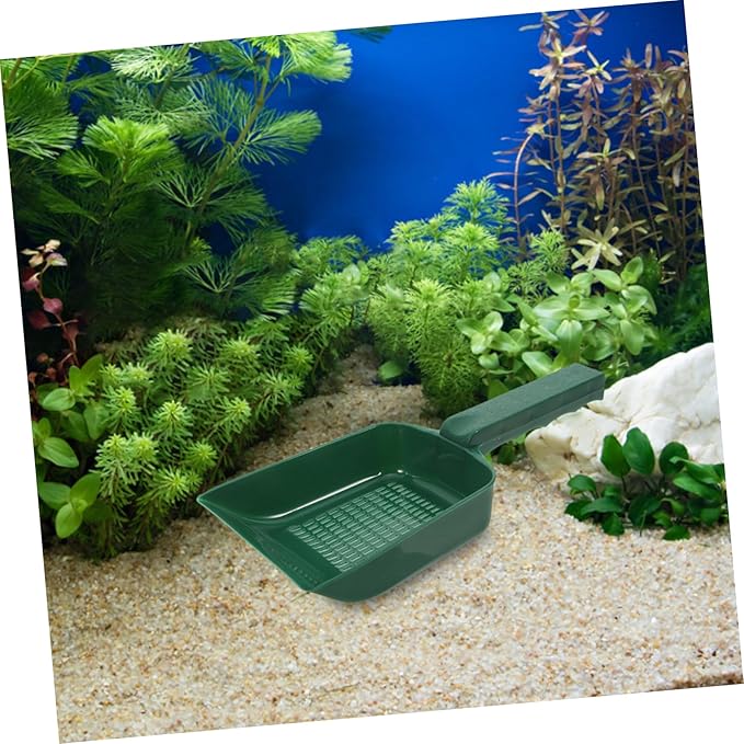 GANAZONO Multifunctional Fish Tank Sand Shovel for Efficient Aquarium Cleaning Ergonomic Design for Gravel and Sediment Removal Plastic Handheld Tool for All Fish Tanks