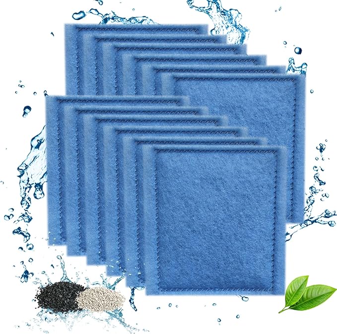 12 Pack Rite-Size C Filter Cartridges, Compatible with MarineLand Penguin PRO Power Filters 275/375, Original Penguin Power Filters 200/350 & AQUA-Tech 20-40/30-60 Fish Tank Filter Replacement