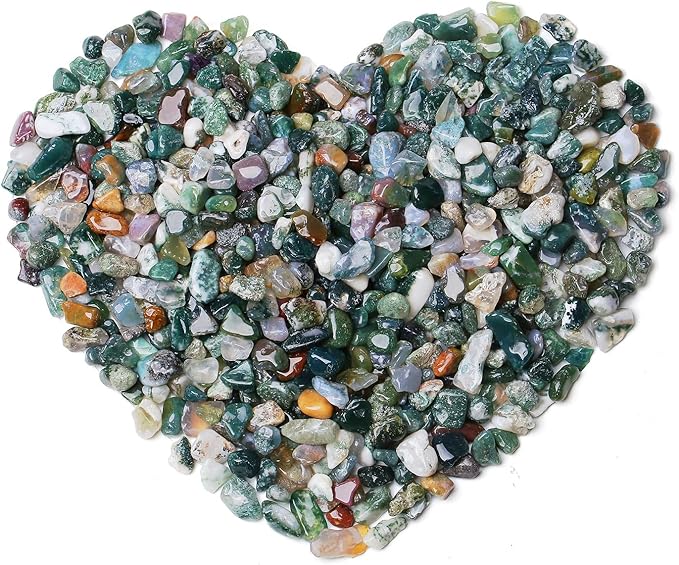 QINJIEJIE 0.9Lbs Aquatic Agate Rocks for Plant Bulk Decorative Sand Aquarium Gravel Pebbles Stones Vase Filler Fish Bowl Decorations Turtle Tank Decor Crystal Chips Rocks for Betta Fish