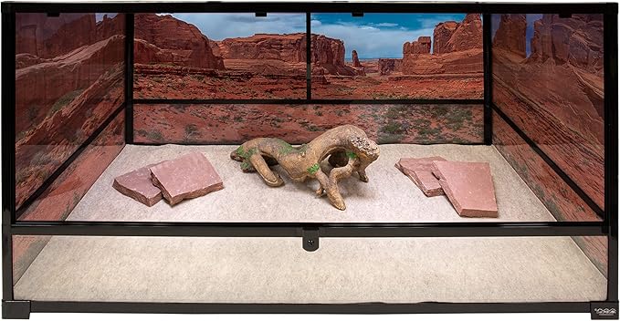 Natural Habitat Basking Rocks for Reptiles, Wyoming Rose, Medium Size Pair,
