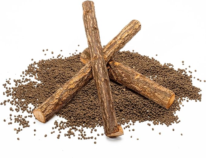 Ultum Nature Systems Driftwood - Log Wood - Natural Aquarium Hardscape for Planted Tank Aquascaping - Fish, Crab, Reptile, Bird, Paludarium Enclosure Structure, Terrarium Decor - SM 1Pc, 9-12" ⌀1-2"