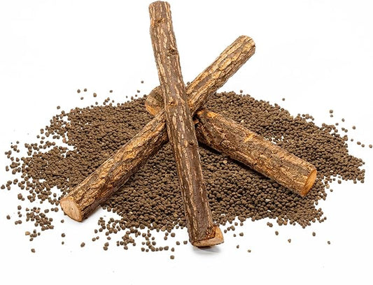 Ultum Nature Systems Driftwood - Log Wood - Natural Aquarium Hardscape for Planted Tank Aquascaping - Fish, Crab, Reptile, Bird, Paludarium Enclosure Structure, Terrarium Decor - SM 1Pc, 9-12" ⌀1-2"