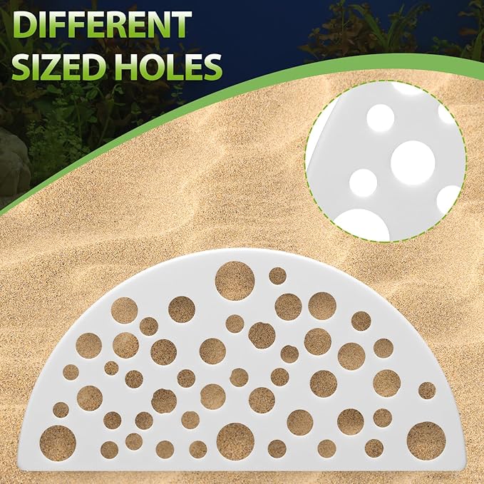 Hoolerry 2 Pcs Shrimp Hides for Aquarium Shrimp Hides Hideout Aquarium Cave Fish Tunnel for Fish Tank Accessories Decor(White)