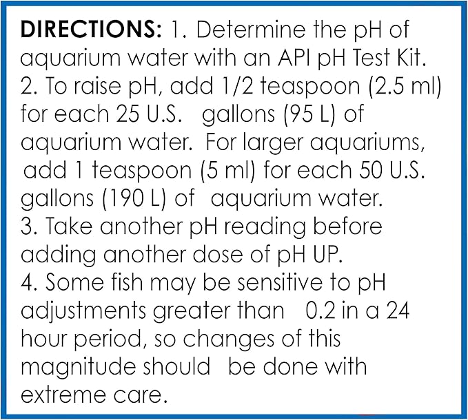 API pH UP Freshwater Aquarium Water pH Raising Solution 16-Ounce Bottle