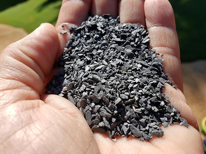 Small World Slate & Stone Natural Coarse Sand Gravel Substrate USA Sourced and Packaged for Aquascaping Planted, Freshwater and Saltwater Tanks - Gravel Size Approx. 1/32" to 1/8" (14 lbs)