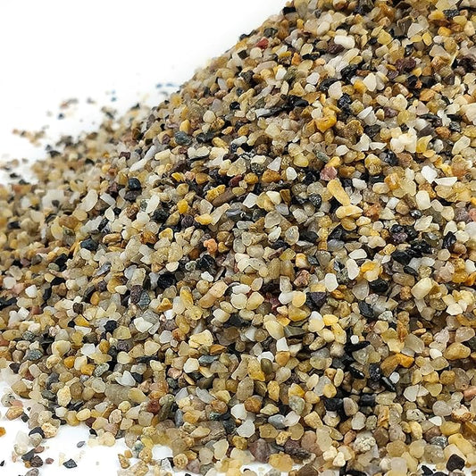 FANTIAN 2 lbs Aquarium Sand. 1/16 Inch Fish Tank Coarse Sand Pea Gravel for Substrate, Terrariums, Vase, Plant, Soil Cover and Outdoor Landscaping