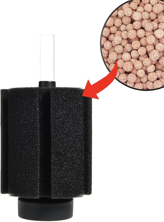 ALEGI Aquarium Large Sponge Filter 100 Gallon, 80 Gallon Sponge Filter with Air Stone for Large Fish Tank (1 pcs)