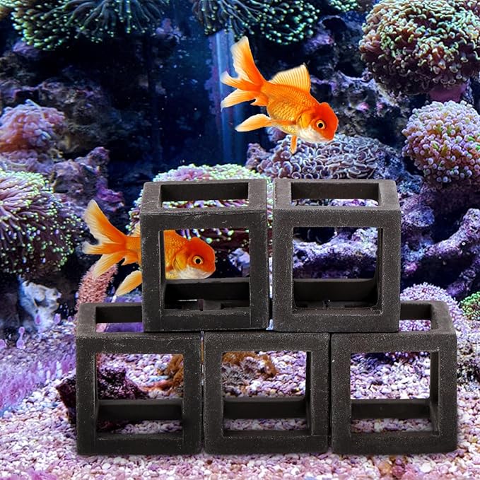 Mipcase 5pcs Fish Tank for Betta Fish Betta Accessories Aquarium Habitat Mushroom Tank Decor House Ornaments Shrimp House Shrimp Tank Ceramics Rock Aquarium Substrate