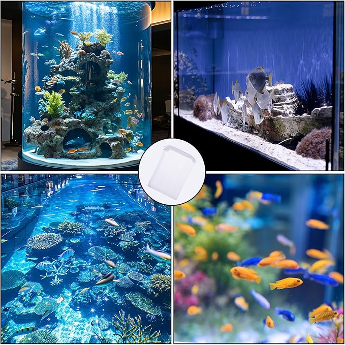 4 x 6 inch Mesh Filter Bags, 10 Pcs Reusable Bags with Zipper, Aquarium Filter Media Bag, Reusable Mesh Bags for Fish Tank Aquarium Filters