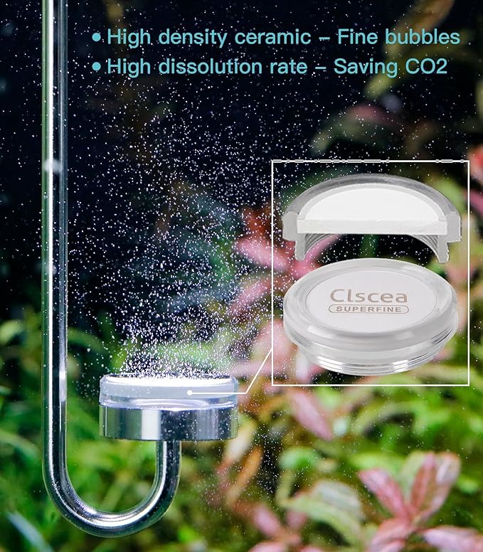 Stainless Steel CO2 Diffuser Ceramic Replacement, Universal for 25cm, 35cm 40cm Diffuser, L 5PCS
