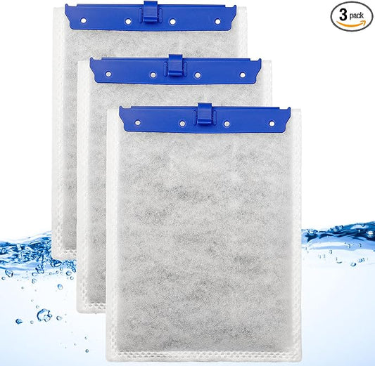 3-Pack Large Filter Cartridges for Tetra Whisper Bio-Bag Filters, Large Aquarium Replacement Filter Cartridge for Whisper 20i, 40i, IQ20/30/45/60, PF20/30/40/60 Power Filters