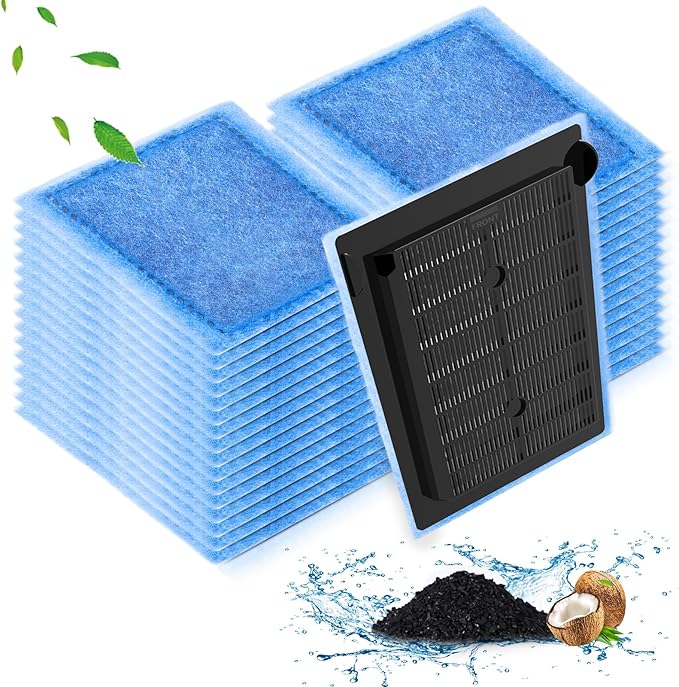 Umlecoa 8/16/32 Pack Rite-Size C Filter Cartridges Compatible with MarineLand Penguin PRO Power Filters 275/375 & Original Penguin Power Filters 200/350 - Rite-Size C Replacement Filter Cartridges