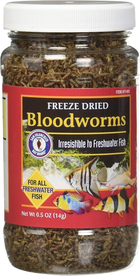 Freeze Dried Bloodworms - 0.5 oz.