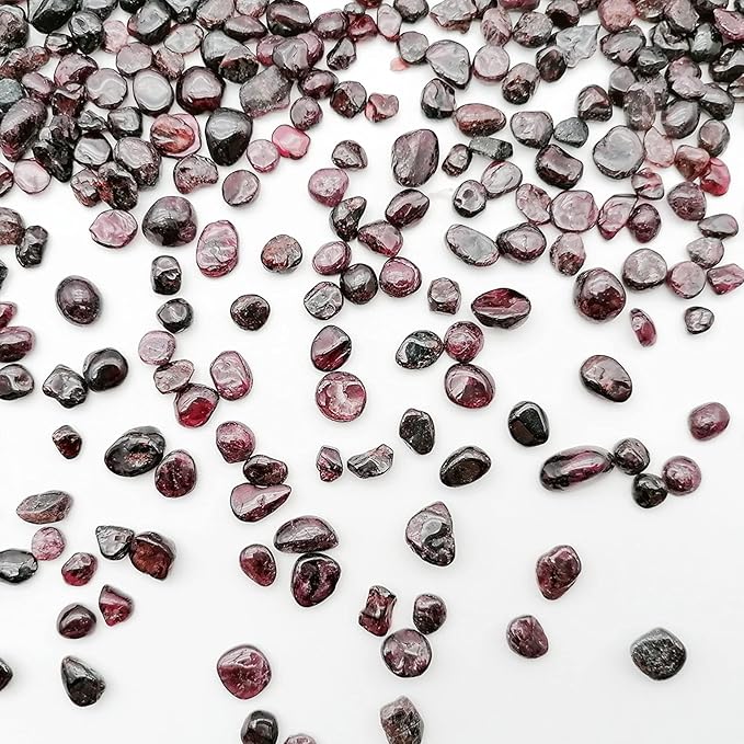 335g Assorted Garnet Quartz Crystals Rocks Garnet Crushed Crystal Quartz Tumbled Rocks and Crystals