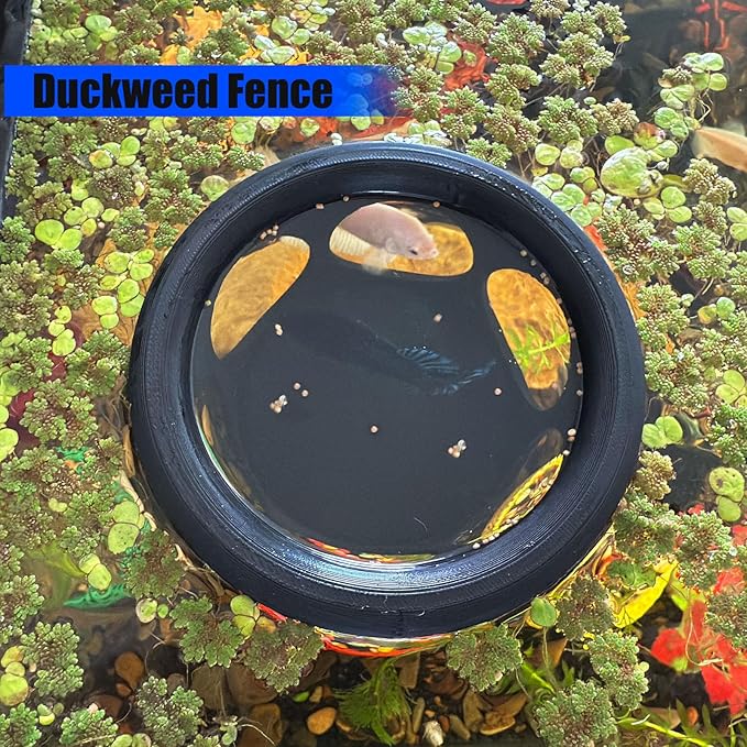 HOZOE Floating Betta Fish Hideaway, Aquarium Suspended Resting Spot, Feeder for Small Fish and Shrimp, 3D Printed, Decorative Floating Cave Accessory for Aquariums. (Black)