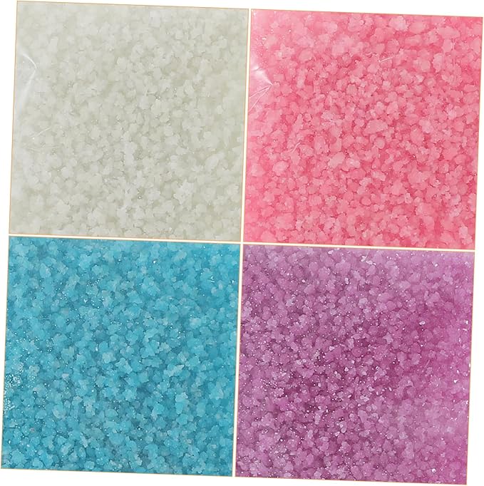 PRETYZOOM Glow Dark Sand 9pk Fluorescent Luminous Sand for Diy Wishing Bottle Aquarium Decorative Projects