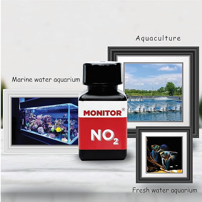 Monitor Nitrite Test KIT (200 Tests) - Monitor Aquarium and aquaculture Water Quality