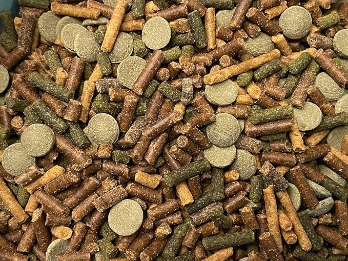 Supreme Freshwater Aquatic Snail Food Mix with Calcium,Bug Sticks,Krill,Spirulina & Garlic A208N2 (4oz)