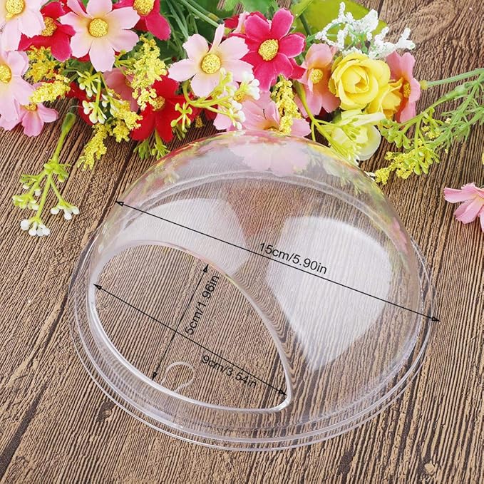 Wall Hanging Fish Tank 230ml Hydroponic Air Plant Flower Pot Acrylic Clear Wall Fish Bowl Home Decoration Wall Hanging Bowl Aquarium Wall Bubble Decor (#1)