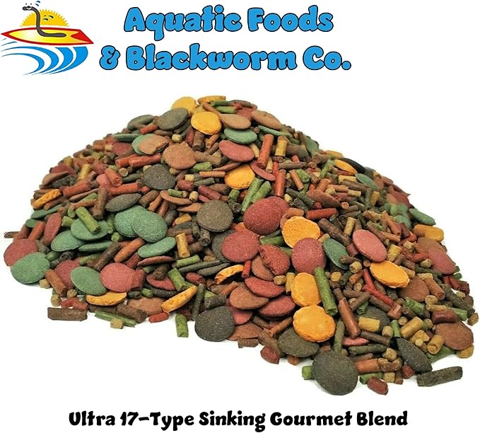 Gourmet Blend - Ultra 17 Blend, Freshwater Shrimp, Bottom Fish, Crayfish, Snails & All Tropical Fish. GB-50-32oz/2-lbs