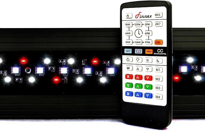 Finnex Planted+ 24/7 Aquarium LED Light, 660nm Plant Red, CRV Series, 20 Inch