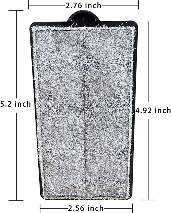 TARARIUM 4Pcs Aquarium Filters Replacement Active Carbon Cartridges Bio Filter Plate for Hang on Back Filter Clean and Clear for WP-607H HBL-701
