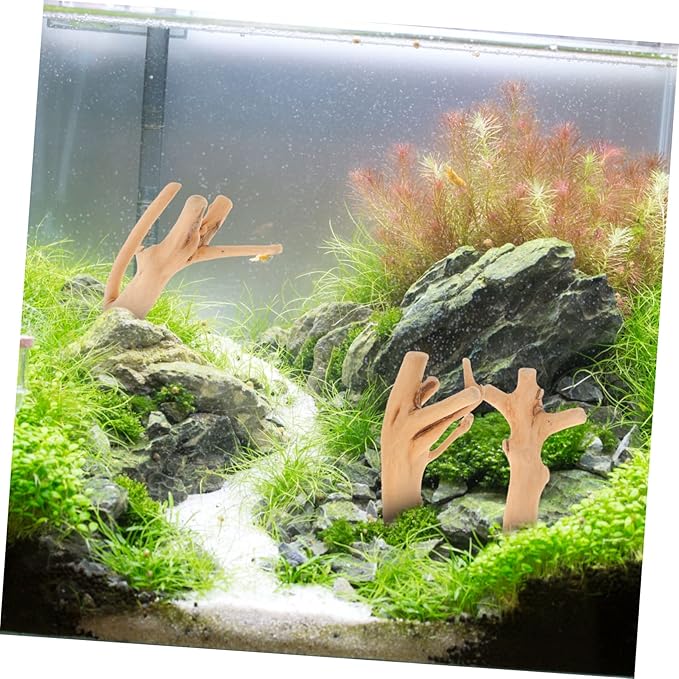 Abaodam 10Pcs Assorted Driftwood Branches for Aquarium Decor Natural Decoration for Fish Tank for Betta Fish Tanks and Reptile Habitats