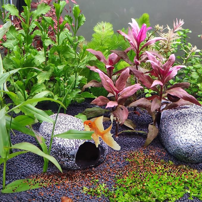 DOITOOL Natural Aquarium Gravel and Decorative Planter Stones 500g Bulk Multi-Function Fish Tank Substrate Sand for Landscaping and Aquatic Pets