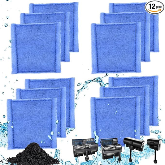 12 PCS Aquarium Filter Cartridge Filters, Rite-Size C (EZ-Change #3) Fish Tank Filter Cartridge, Replacement with Power Filters 275/375 Power Filters 200/350