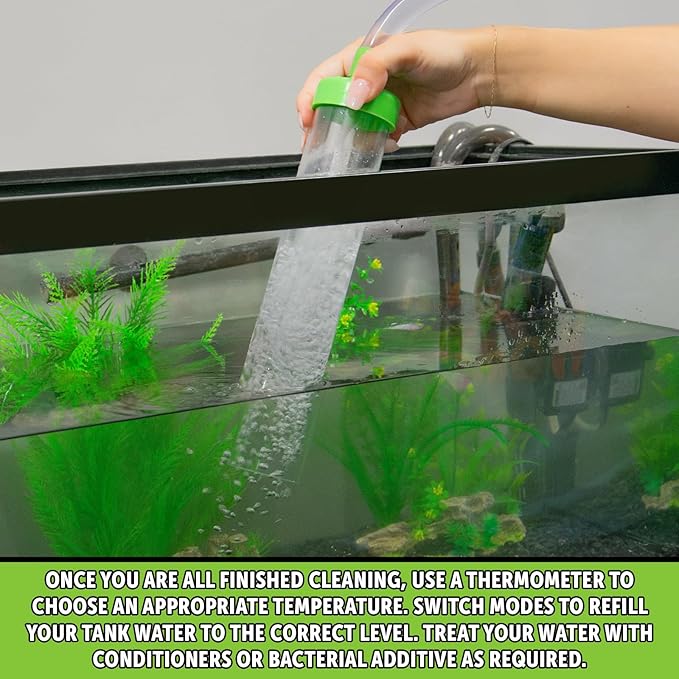 Python No Spill Clean and Fill Aquarium Maintenance System, Gravel Cleaner and Water Changer, 100 Foot
