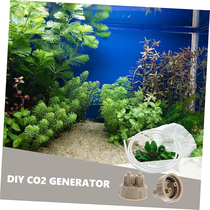 Diy Co2 Generator Bottle Caps with 1M Tube Aquarium Accessories for Aquarium Co2 Reactor Fish Tank Co2 System Replacement Caps