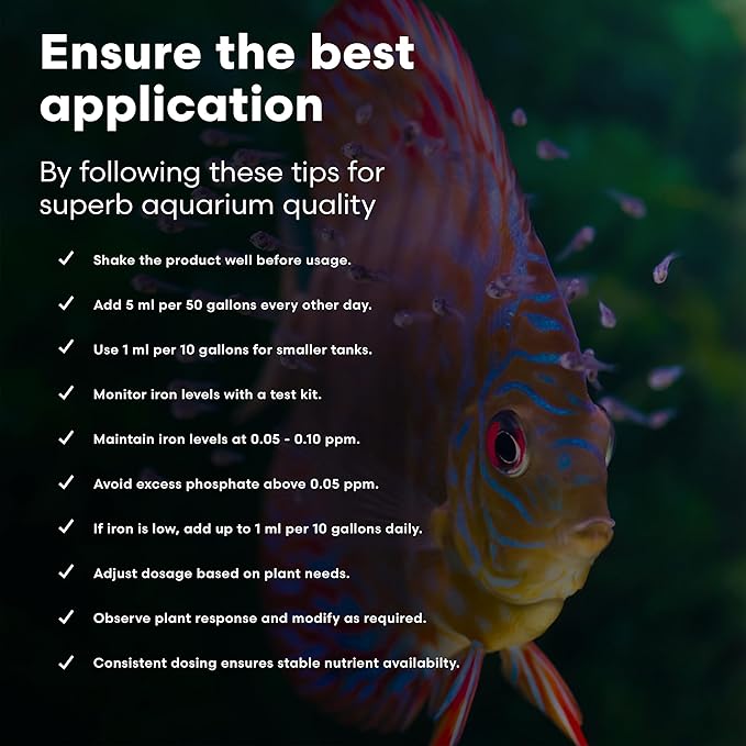 Brightwell Aquatics Florin-Fe Iron Supplement for Planted Aquariums – Dual-Action Iron Source for Plant Growth, Chlorophyll & Vibrant Foliage – Daily Dosing, 500 ml