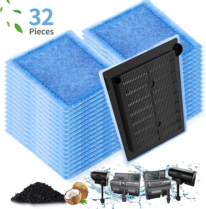 Umlecoa 8/16/32 Pack Rite-Size C Filter Cartridges Compatible with MarineLand Penguin PRO Power Filters 275/375 & Original Penguin Power Filters 200/350 - Rite-Size C Replacement Filter Cartridges