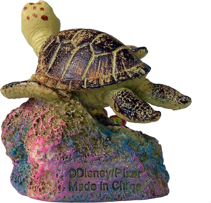 Penn-Plax Finding Nemo Resin Ornament Aquarium Decor, Crush, 3" x 2.5" x 2.5"