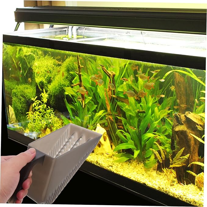 Sosoport Multi-Function Fish Tank Sand Shovel Plastic Aquarium Cleaning Tool for Sediment Removal for Household Use Wear-Resistant Design