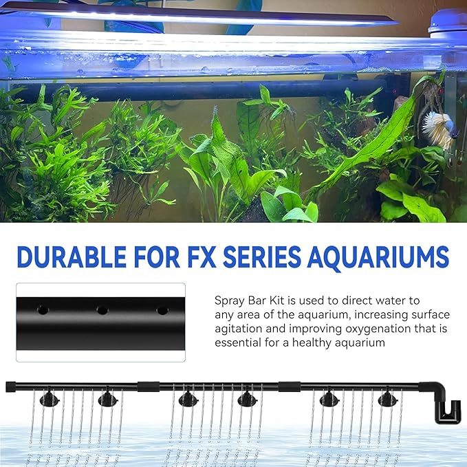 Aquarium FX Spray Bar Kit for Fluval FX2, FX4, FX5, FX6 Canister Filter Aquarium Filter Water Aeration Accessories/Water Dispersion Bar Replacement Parts - Contains 20 Pcs