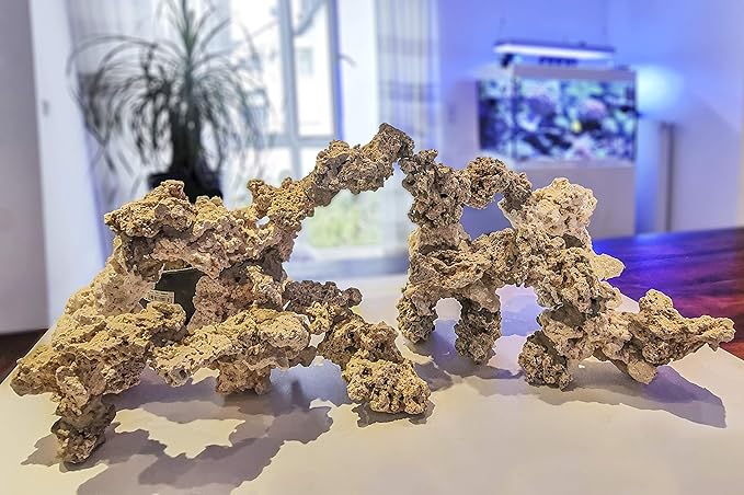 ARKA Aquatics MRROSXL myReef-Rocks - Natural Reef Rock - Also Suitable for Cichlid Aquariums - Highly Porous, Non-Toxic - 20 kg - XL
