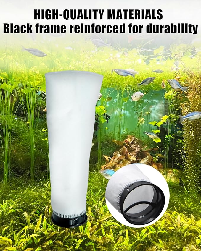 2.75 Inch 225 Micron Filter Sock Fit for Waterbox Helloreef 15 Gallon Eshopps Fiji Cube Aquarium, Compatible Filter Socks Saltwater Aquarium Filter Sock with Black Rim