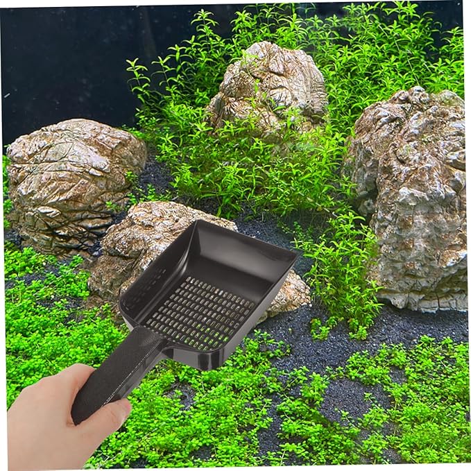 POPETPOP 2pcs Aquarium Sand Shovel Multi-Function Gravel Scoop for Fish Tank Cleaning Substrate Tool for Sand Removal Freshwater Aquariums