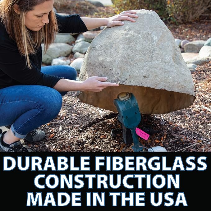 Airmax CrystalClear TrueRock Fake Fiberglass Rock, Medium, Greystone, 27 x 21 x 14