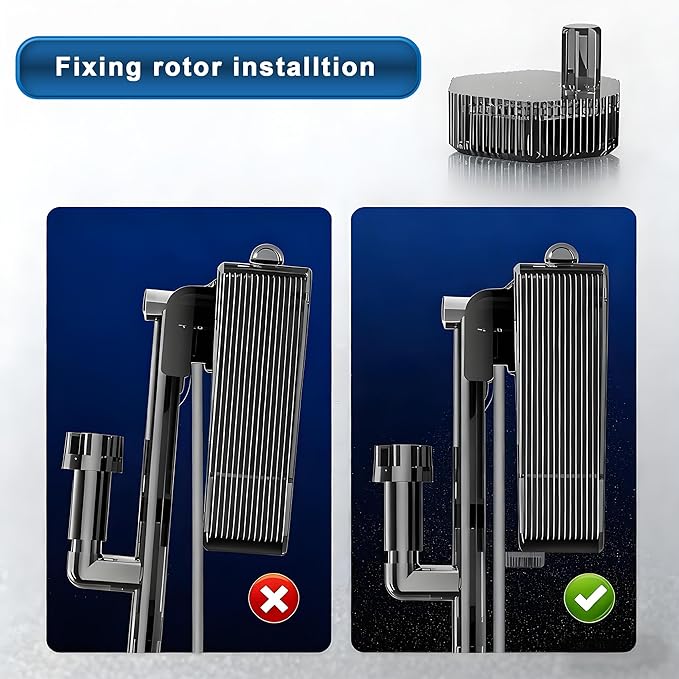 Slim Aquarium Filter, Quiet Fish Tank HOB Filters for up to 5 Gallon Aquariums, 300L/H Adjustable Flow