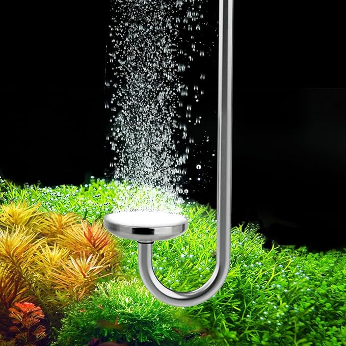 Stainless Steel CO2 Difusser Atomizer Used for Aquarium Plants，Water Grass Tank,Fine and Uniform Bubbles, Durable and Not Easy to Rust (XL(40cm))